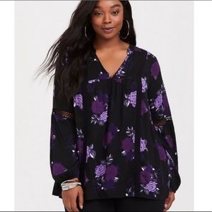 Torrid Floral Blouse
